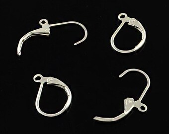 50 Leverback Earrings in silver