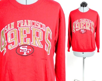 Vintage Retro Red NFL San Fransisco 49ers Sweatshirt Medium