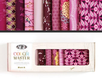 10pc Fat Quarters Bundle Vibrant Violet AGF Color Masters