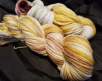 Rainy Day Puddles - Hand Painted Superwash Merino Nylon Yarn