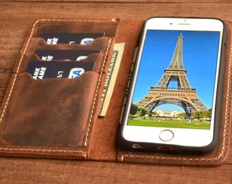 iPhone 8, iPhone 8 PLUS, iPhone X, iPhone 10 iPhone Wallet, Leather iPhone Case, iPhone Case, Distressed Leather Case, iPhone cover