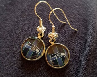 Seattle Seahawks Dangle Earrings