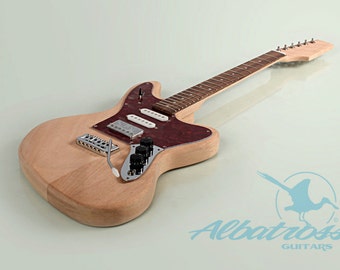 DIY Mahogany Bolt On Electric Guitar Kit UNFINISHED GK022