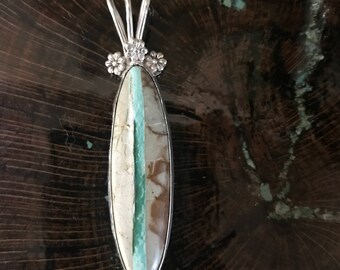 Royston Ribbon Turquoise Pendant