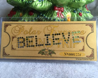 Polar Express 'BELIEVE' Hole Punched Round Trip Keepsake Ticket
