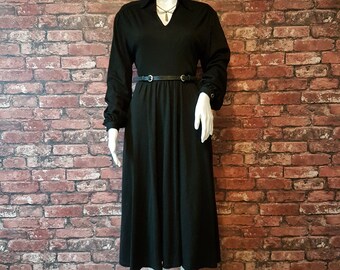 Black 1970s Berketex Dress