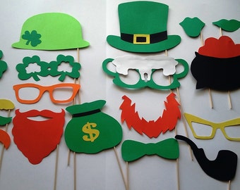 Accessories photobooth x 18 theme saint patrick