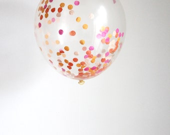 Confetti Filled Balloon- Bright
