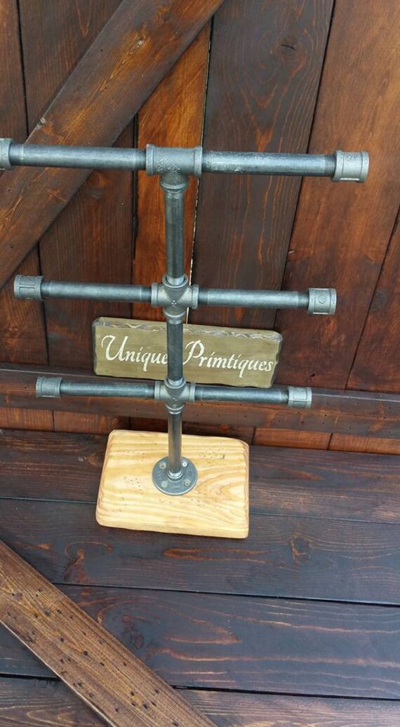 INDUSTRIAL Pipe Metal Coffee Mug Holder Home Office Business