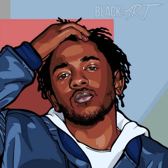 Download Kendrick Lamar original canvas /art work pop-art/hip-hop