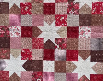 Chocolate Raspberry Baby Quilt