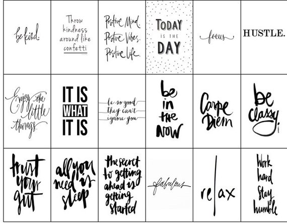 big happy planner full size planner black white quotes full