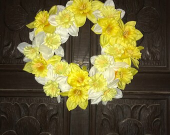 Yellow Blossom Floral Wreath