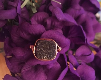 Long Black Veil Ring