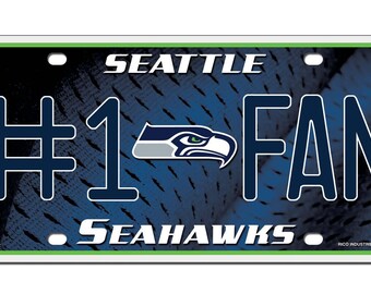 Seattle Seahawks #1 Fan License Plate