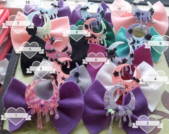 Hair Bow "Moon"