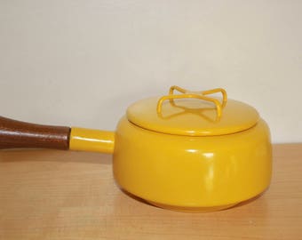 Dansk Kobenstyle Saute Pan Fondue Pot Yellow - Sauce Pan - Jens Quistgaard Design Danish Modern - Made in France IHQ