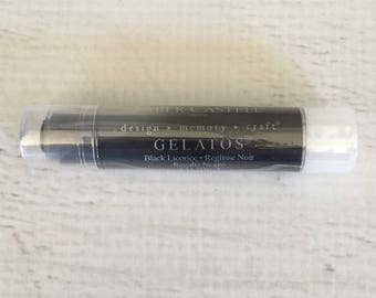 Gelatos by Faber Castell, individual in Black Licorice, for scrapbooking, art journaling, card making, mixed media, fabric art