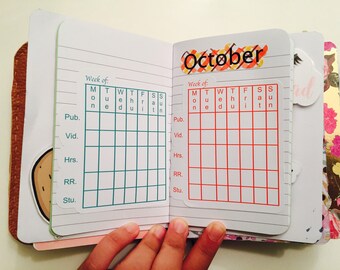 JW planner stickers, field service weekly time keepers, glossy