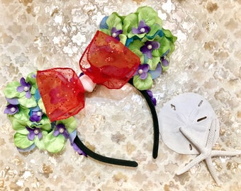 Ariel themed Minnie ears