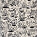 Magic Forest fabric in Neutral by Rifle Paper Co