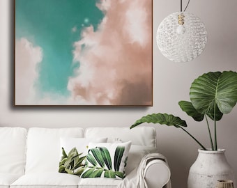 Large Wall Art, Abstract painting, Large abstract, Cloud Painting, Large Decor Painting, Large wall art, Acrylic Large Art - READY TO HANG