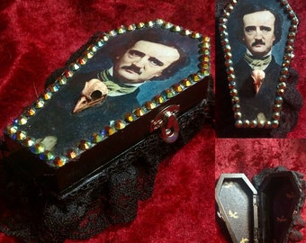 Edgar Allan Poe #3 Coffin Jewelry Box