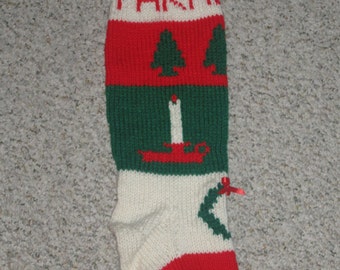 Personalized Hand Knit Christmas Stockings / Sock for Christmas 2018