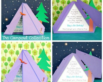 The CAMPOUT Collection - Custom Invitations from Mary Had a Little Party