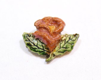 Vintage Flower Pin, Vintage Lapel Pin, Flower Brooch