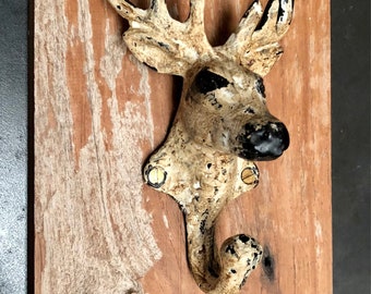 Coat hook, rustic coat hook, clothes peg, stag coat hooks, rustic antique style deer coat hook