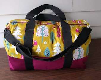 READY TO SHIP Kokka Japanese Forest Friends Adventurer Overnight bag