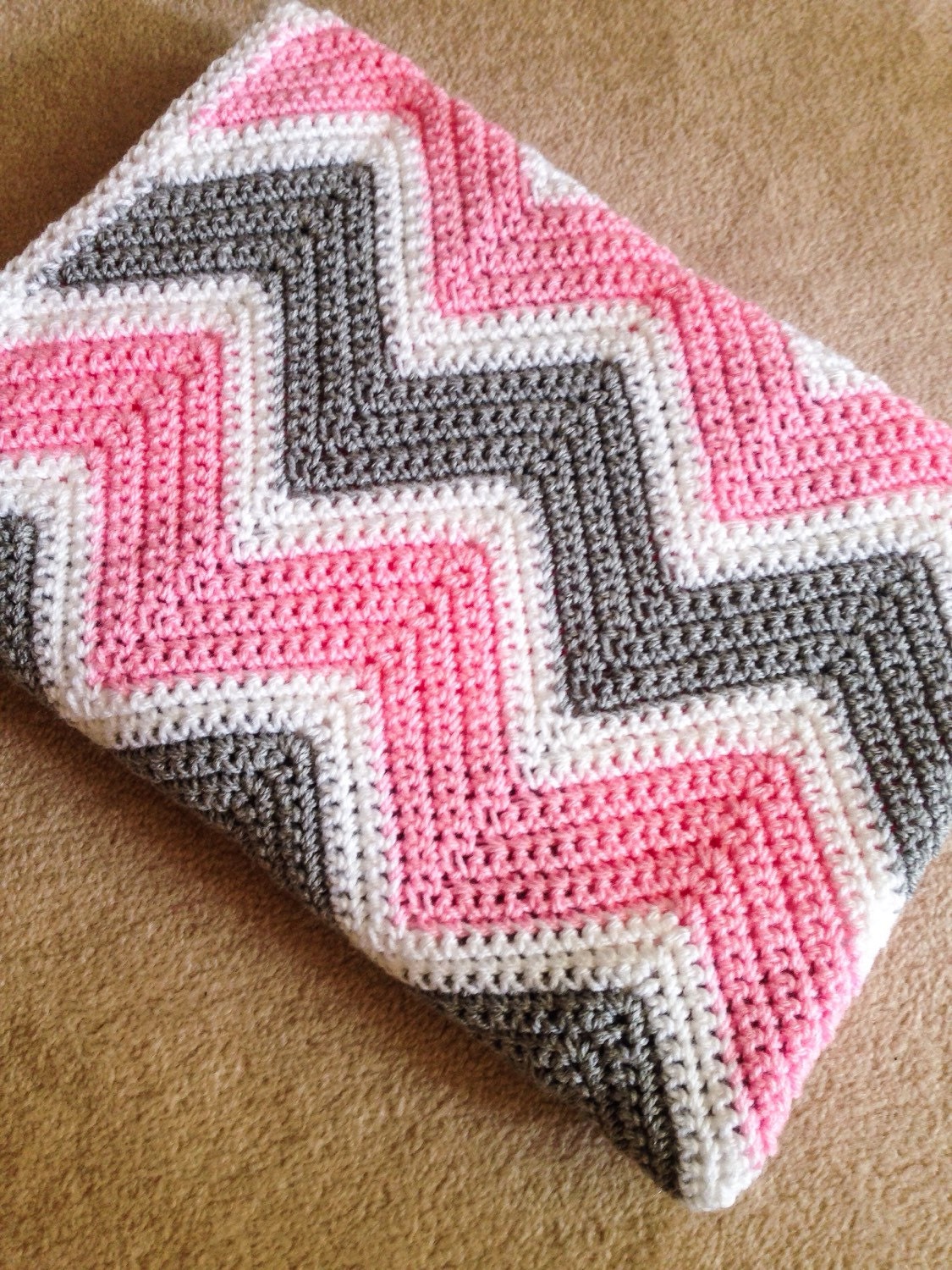 Chevron Crochet Baby Blanket