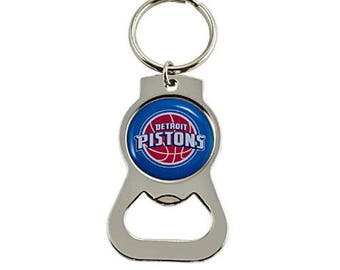 Detroit Pistons NBA Keychain & Keyring - Bottle Opener