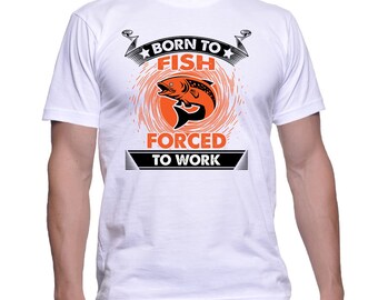 Born to Fish Forced to Work SVG dxf pdf Studio Born to Fish