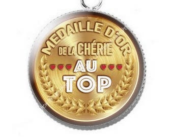 Pendant cabochon resin gold sweetheart... 9
