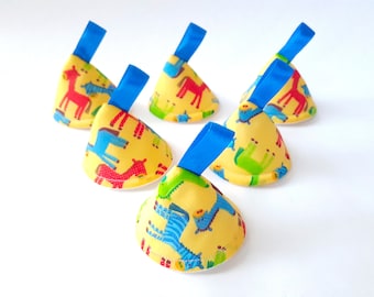 Yellow Horse Pee Pee TeePee x 6 // Sprinkling Wee Wee Wigwam // Baby Shower, Gift Idea. Newborn Boy.