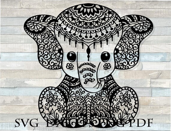 Free Free 102 Mandala Elephant Face Svg SVG PNG EPS DXF File