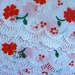 Gorgeous Antique 1960s Vintage Scalloped Embrodiered Vibrant Soft Lace Yardage