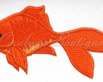 Goldfish machine embroidery