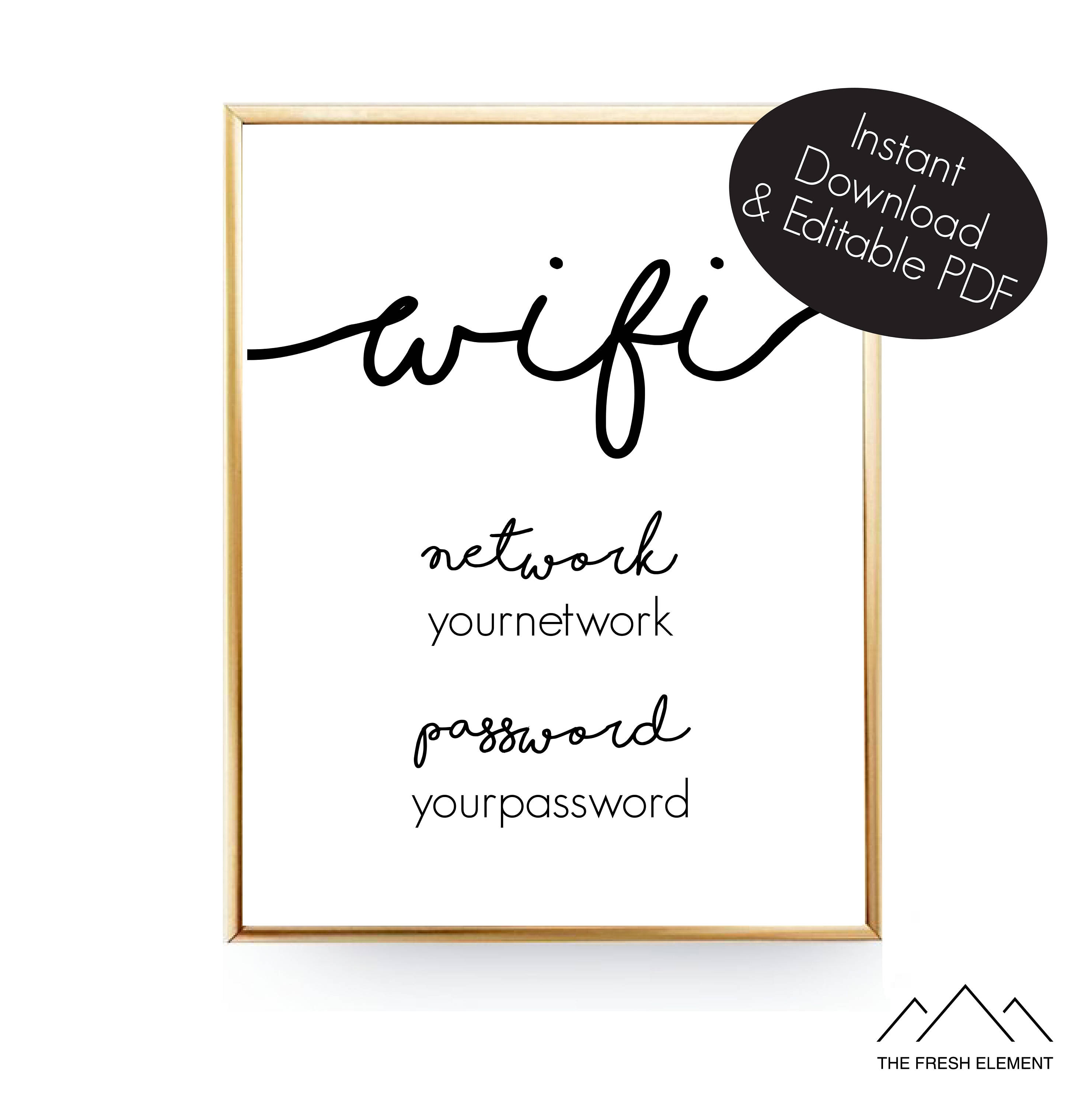 This is a picture of Astounding Wifi Password Sign Printable This is a picture of Astounding Wifi Password Sign Printable