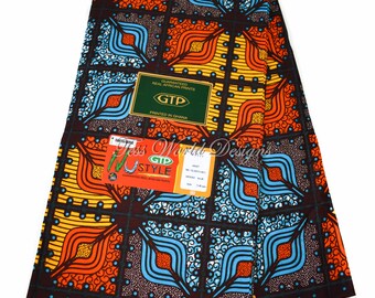 High quality GTP/ African fabric by the yard/ African print fabric/ Ankara clothing/ Fabric from Ghana/Bright colors WP1166B