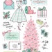 Printable Christmas Gifts die cuts! - Digital File Instant Download- retro holiday, planner girl pink tree, presents, mail, letter, packages