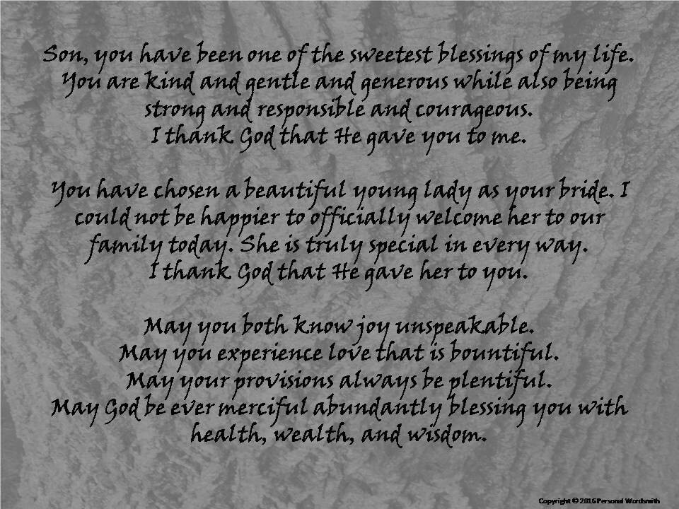 Standard wedding speech order Standard wedding speech order