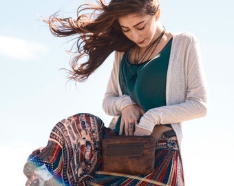 Fanny Pack, Leather Hip Bag, Hip Bag, Bum Bag, Waist Bag, Modern Fanny Pack, Stylish Fanny Pack, Traveler in Chestnut