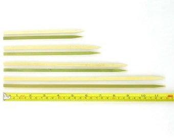 Flat Bamboo Wood Skewers 5.9" to 11.8"