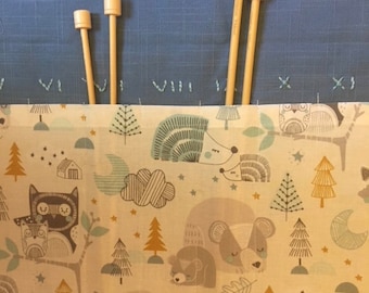 Forest Nap Knitting Needle Case