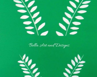 List 1 - Assorted Leaf stencils (price is per photo/design) *Free gift with every order*