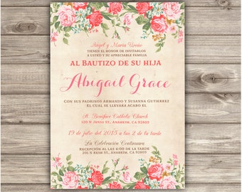 Girl Baptism Invitations In Spanish 8