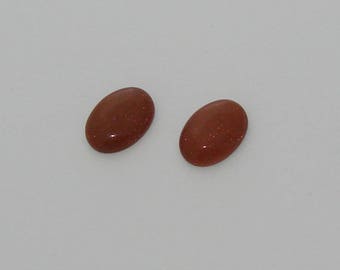 1 oval cabochon 18x25mm coffee color gold sand stone gemstone